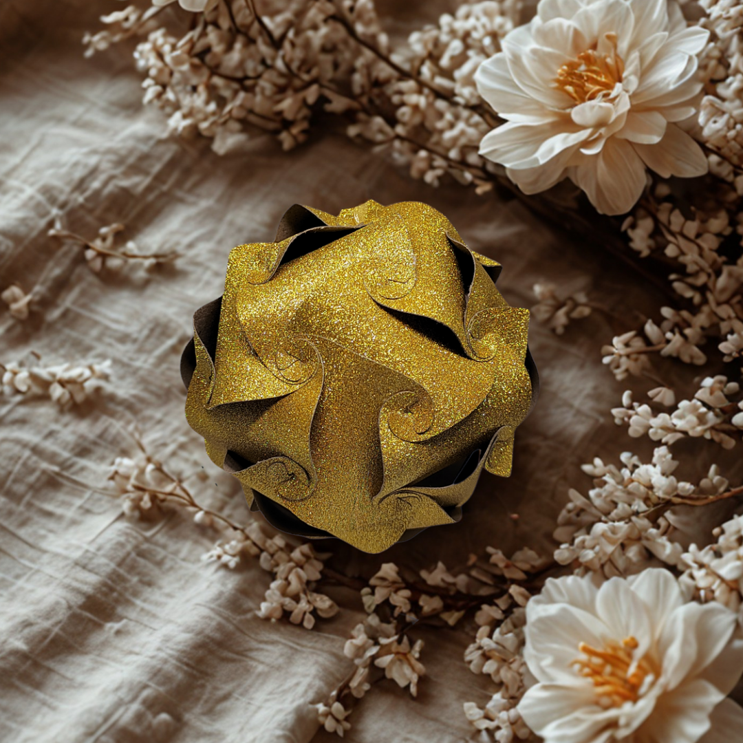 Dekorační koulička - třpytivá