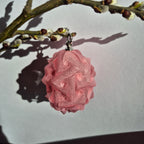 Dekorační závěsné Velikonoční vajíčko perleť se stříbrným očkem – ruční výroba