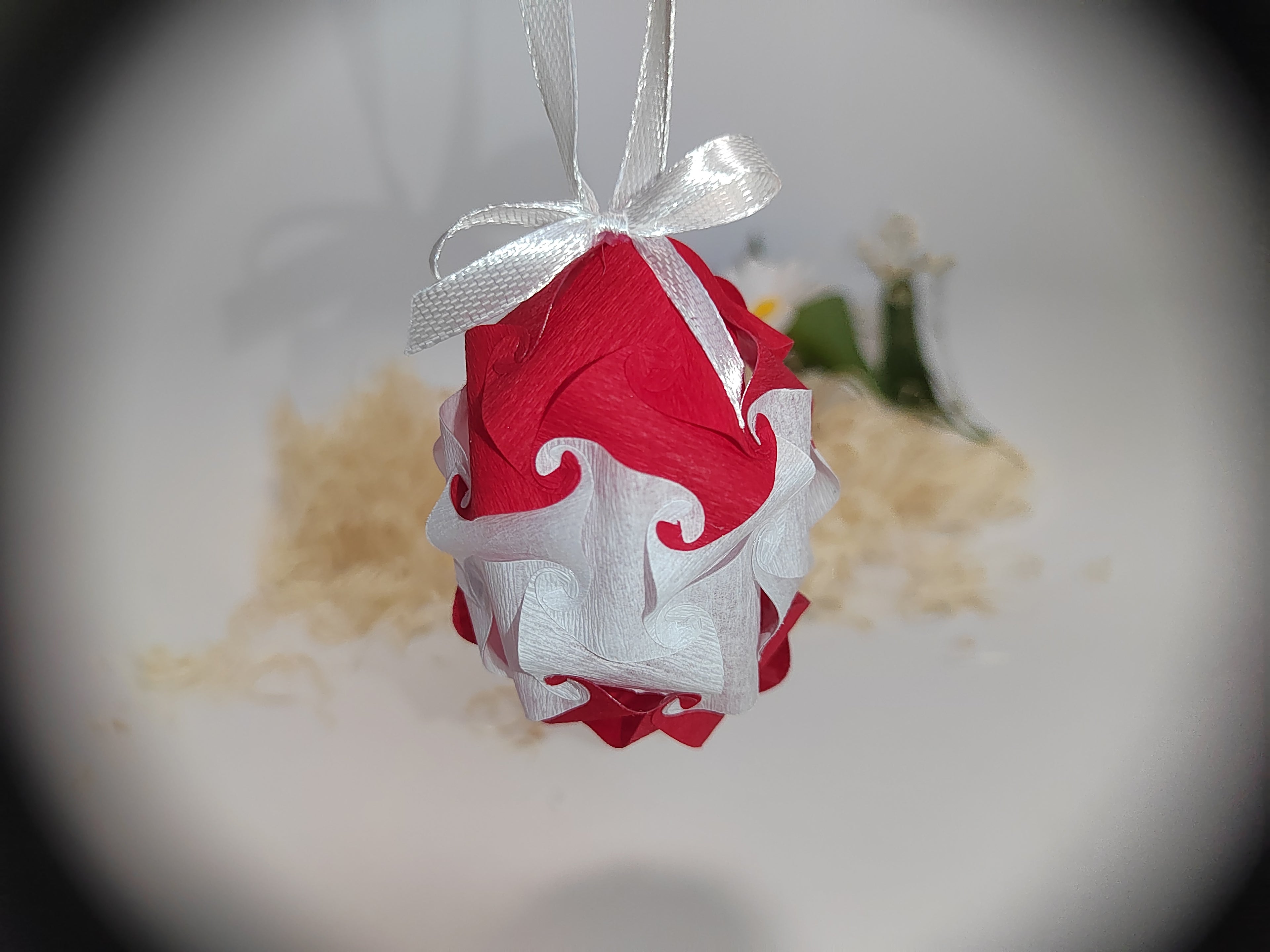 Dekorační závěsné Velikonoční vajíčko stuha s mašlí pruh – ruční výroba