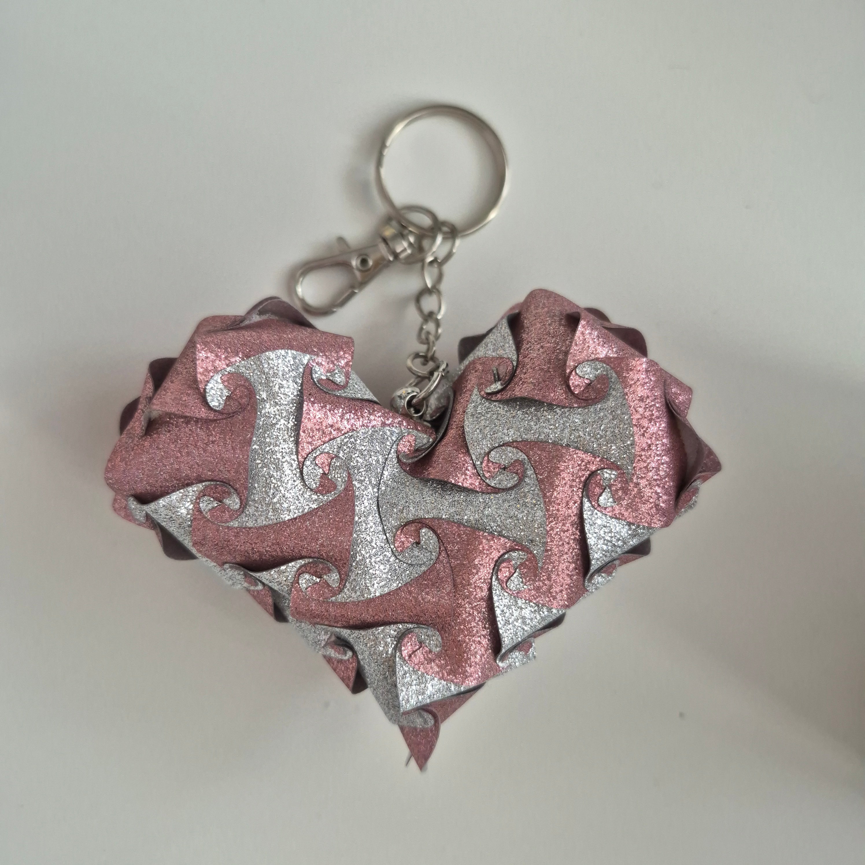 Originální skládané srdce – stylový přívěšek