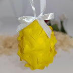 Dekorační závěsné Velikonoční vajíčko stuha s mašlí – ruční výroba