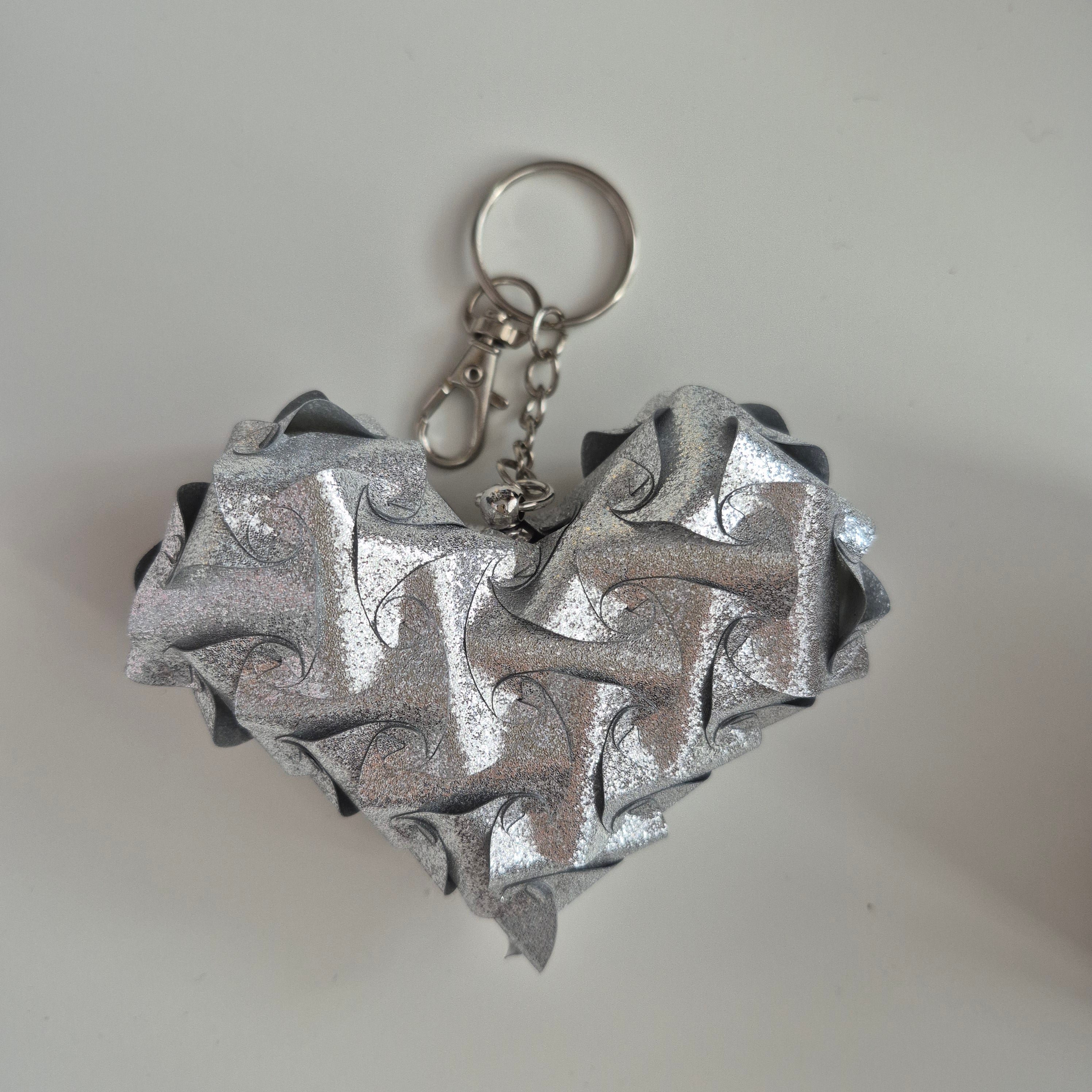 Originální skládané srdce – stylový přívěšek