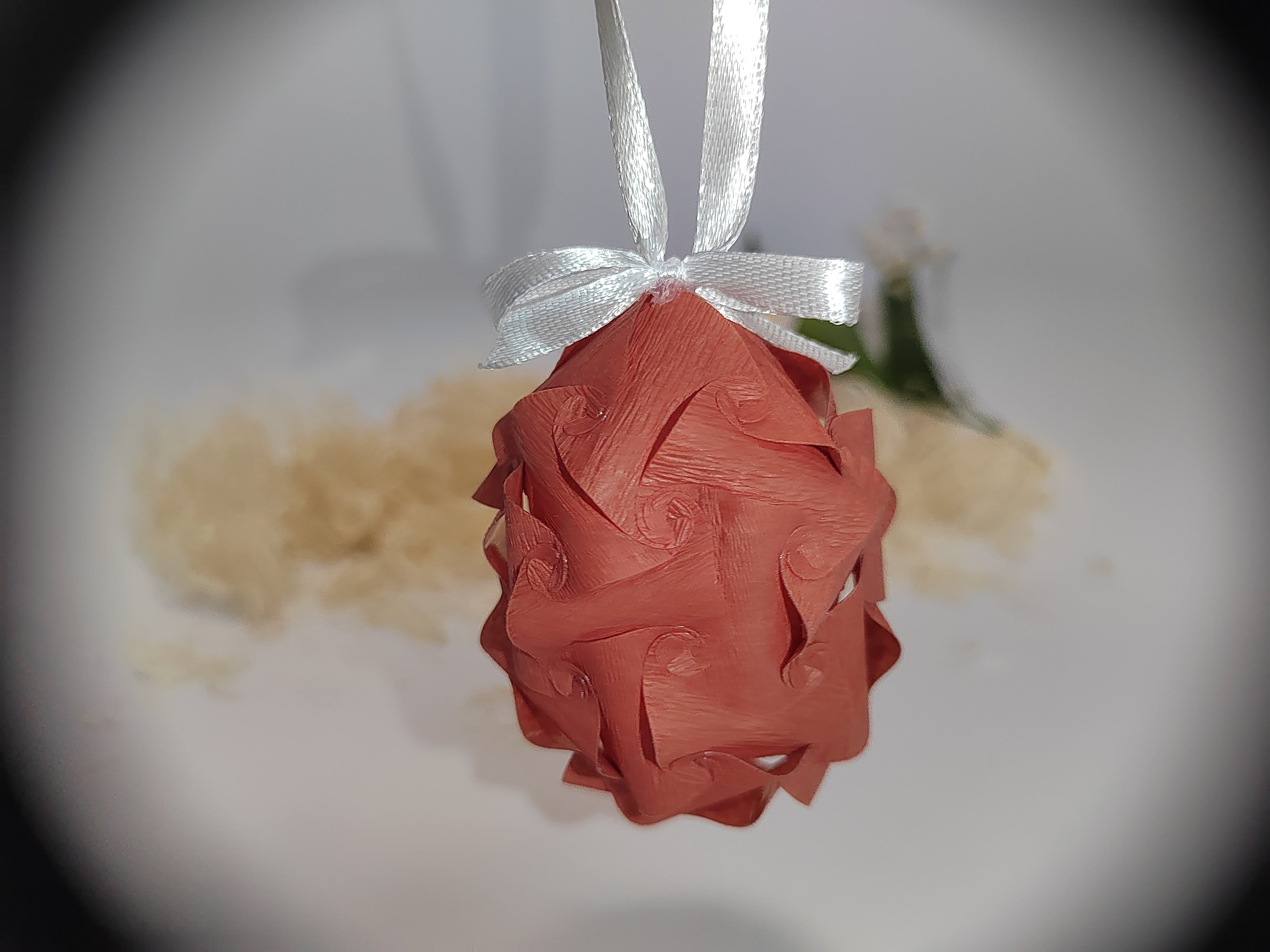 Dekorační závěsné Velikonoční vajíčko stuha s mašlí – ruční výroba