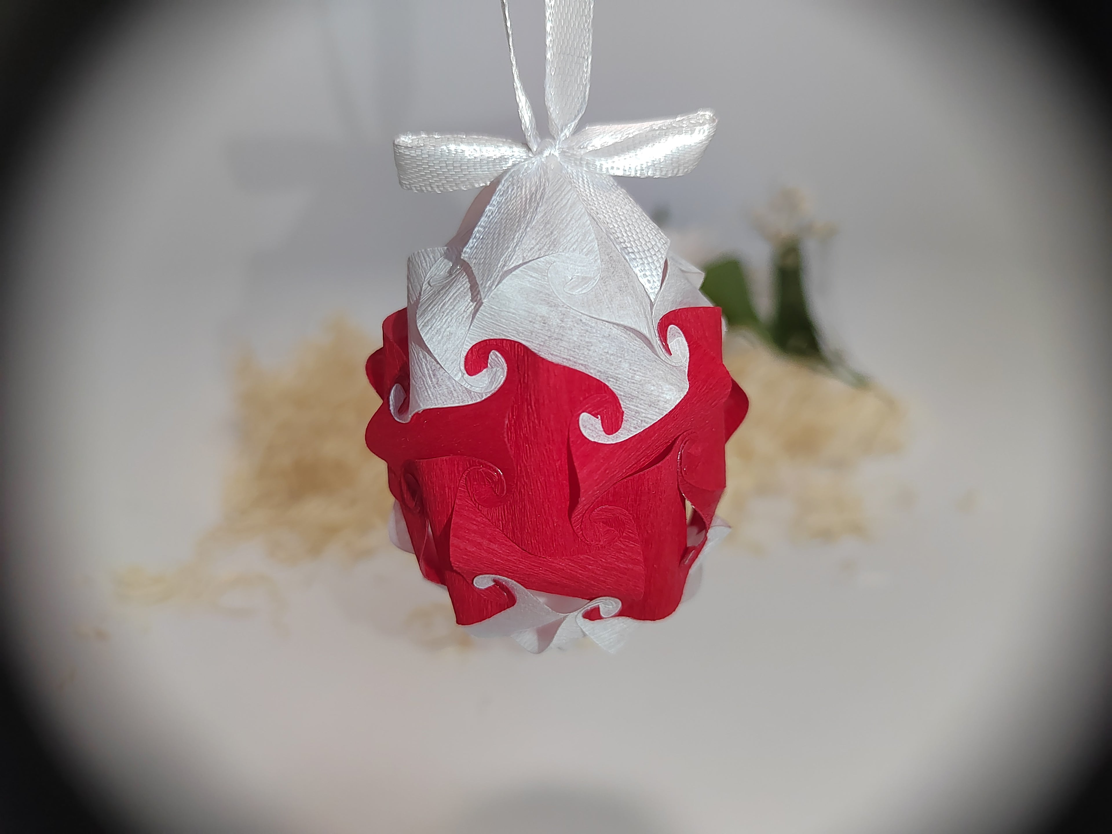 Dekorační závěsné Velikonoční vajíčko stuha s mašlí pruh – ruční výroba